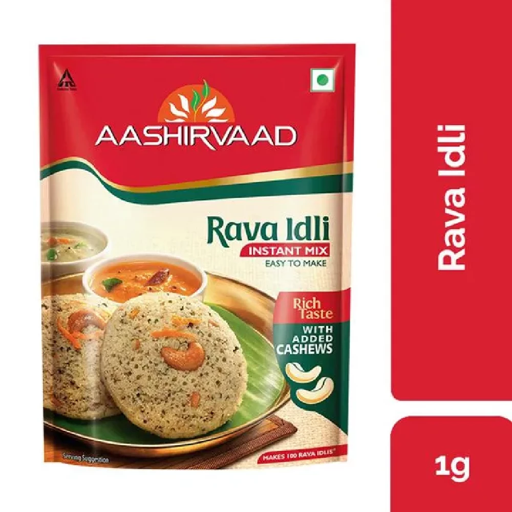 Aashirvaad Rava Idli Instant Mix, 1 kg Pouch-1.webp